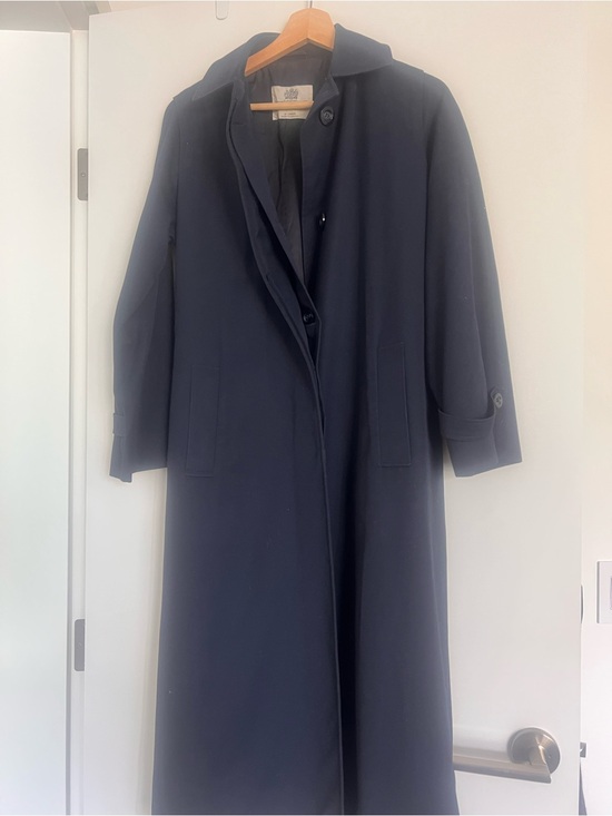 Aquascutum London Jackets & Blazers - Aquascutum London Navy Single-Breasted Overcoat